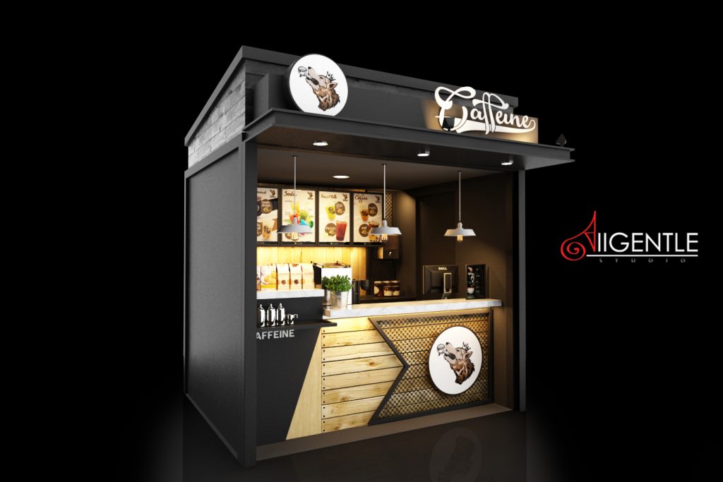 ออกแบบ Kiosk ออกแบบร้านกาแฟ