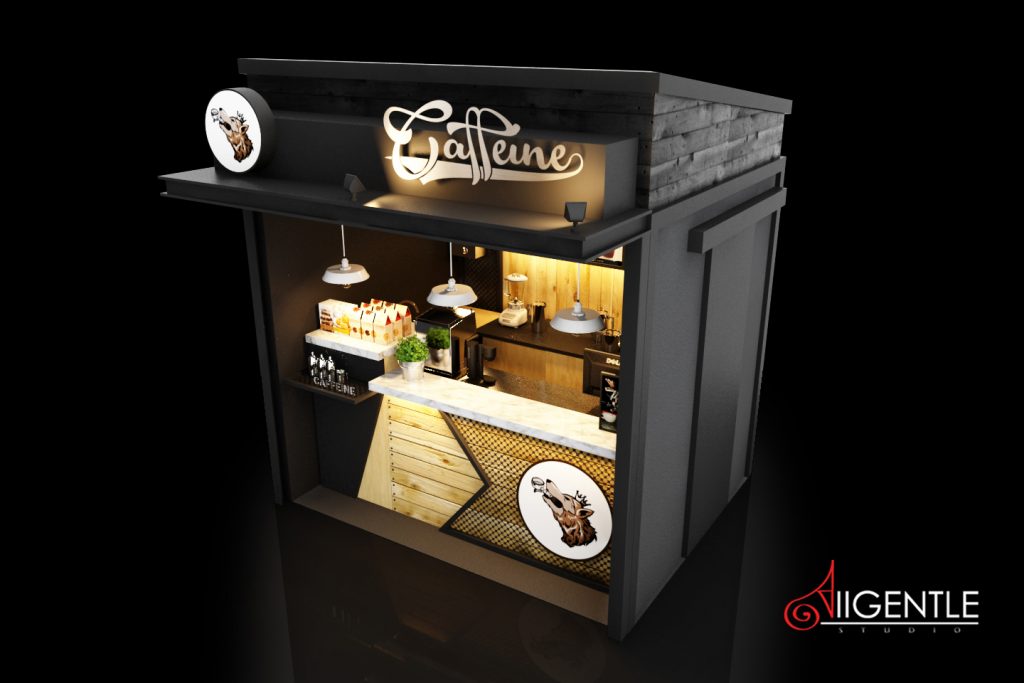 ออกแบบ Kiosk ออกแบบร้านกาแฟ