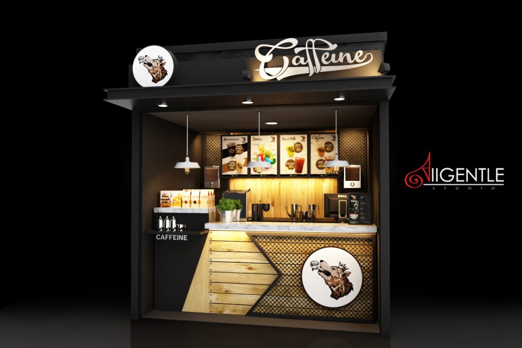 ออกแบบ Kiosk ออกแบบร้านกาแฟ