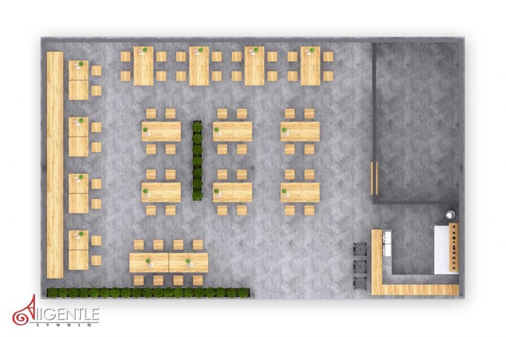 รับทำภาพ 3D ร้านเนื้อย่าง