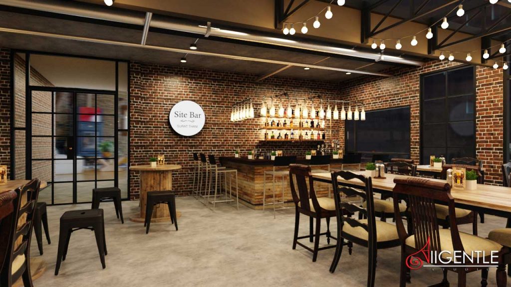 ลอฟ Loftออกแบบร้านเหล้า ร้านนั่งชิล รับออกแบบ3D