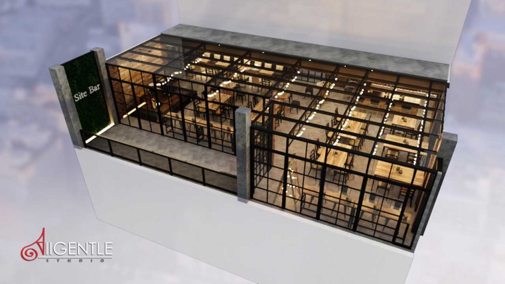 ลอฟ Loftออกแบบร้านเหล้า ร้านนั่งชิล รับออกแบบ3D