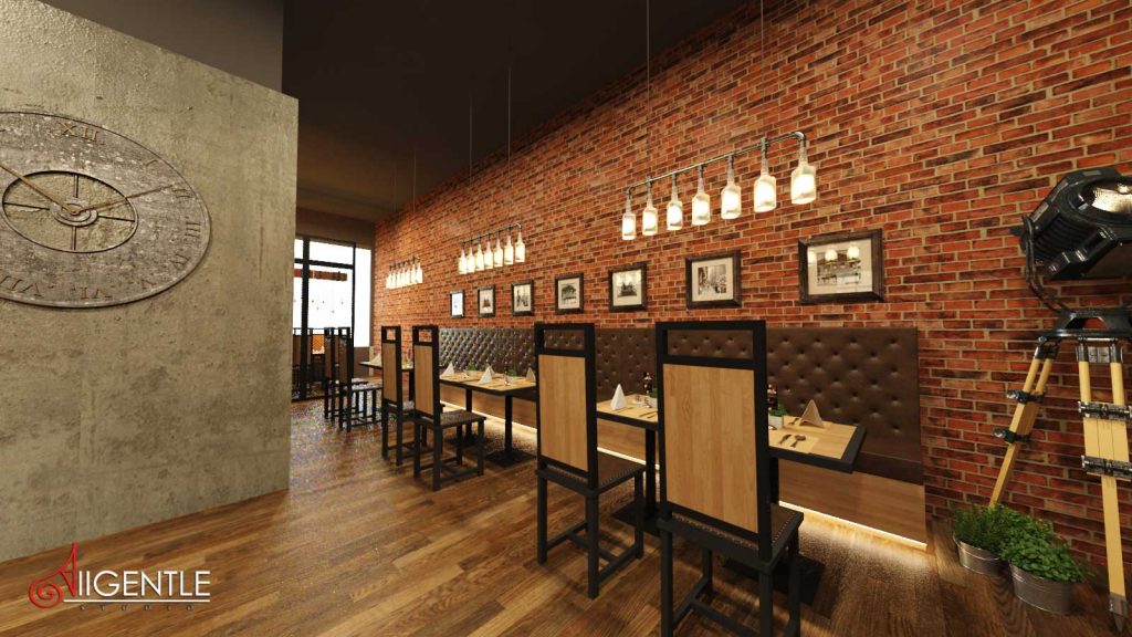 รับออกแบบร้านอาหารไทย รับทำภาพ 3D
