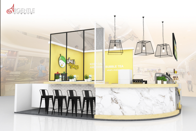 ออกแบบร้านชาไข่มุก, ออกแบบร้านน้ำปั่น, บริการออกแบบ3D, 3D, Allgentle, Perspective, 3DPerspective, รับออกแบบภายใน