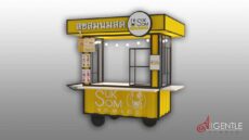 อกแบบ3D, ออกแบบร้านชาไข่มุก อกแบบ3D, ออกแบบร้านชาไข่มุก